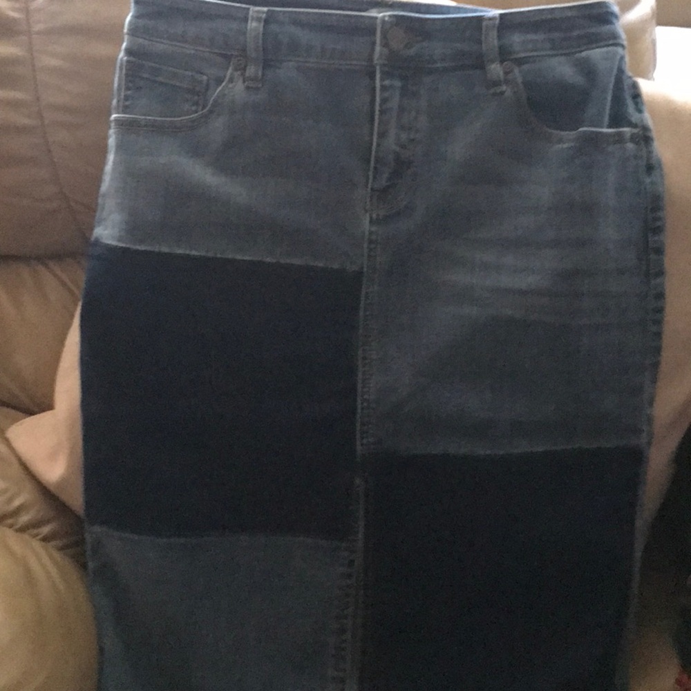 Fall Patchwork Skirt - image 2